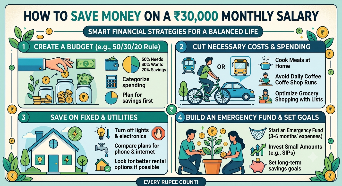 How to Save Money on a ₹30,000 Monthly Salary